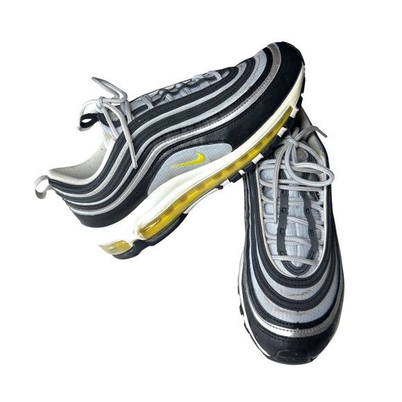 Nike Air Max 97 GS Black Amarillo Silver 921522-010 Youth Size- 6Y - Picture 1 of 9
